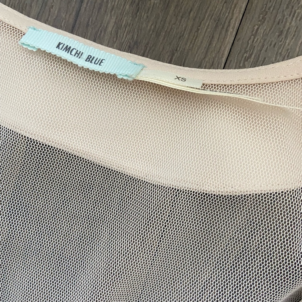 Urban Outfitters Kimchi Blue mesh collar top - Picture 2 of 6